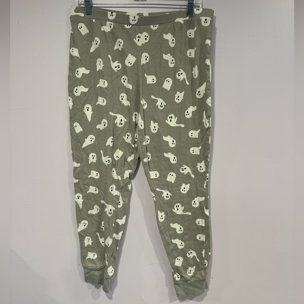 Women ghost Halloween grey pajama pants